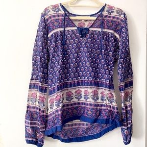Purple long sleeve blouse